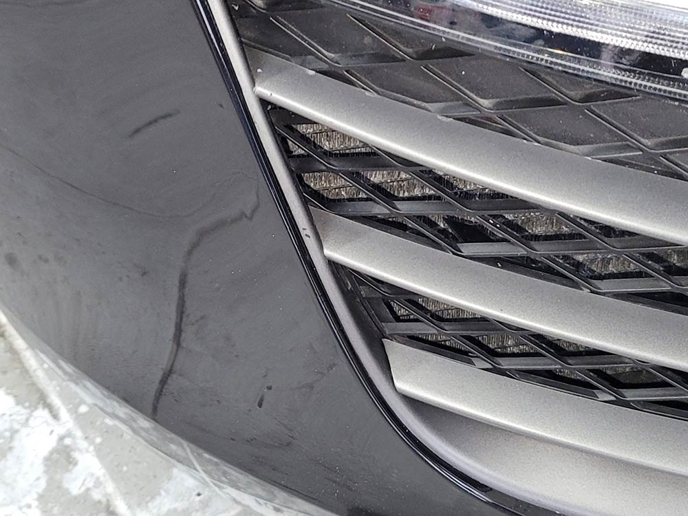 Zerkratze Sossstange am Audi R8 - nachher